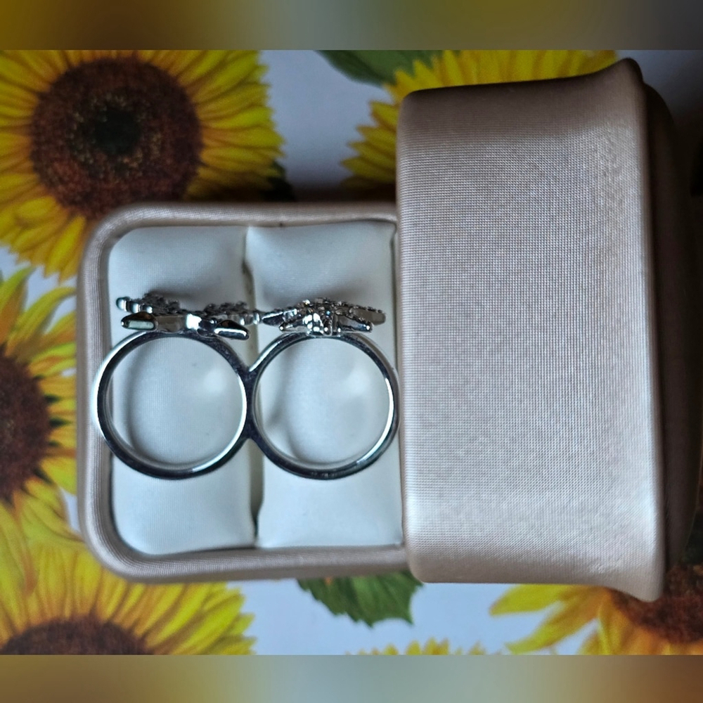 Simply Vera Wang Silver Star Arrow Ring Size 8 - Picture 3 of 11